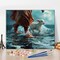 Jesus Paint by Numbers Kit for Adults, 16×20 in – “Jesus Walks with a Lamb” DIY Canvas Painting